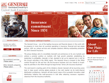 Tablet Screenshot of generali-uae.com